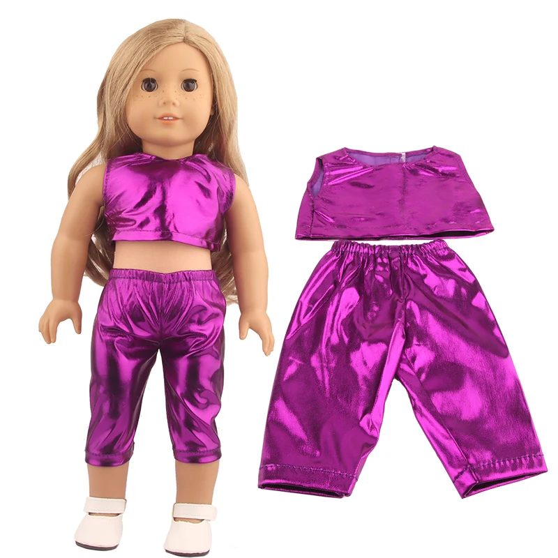 Roupas de boneca for17 Polegada american doll tênis colete + calças cortadas sapatos esportivos para 43cm bebê recém-nascido & og, rússia menina boneca