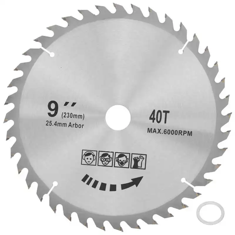 Woodworking Saw Blade Disc Alternate Teeth Shapring Woodwork Carbide Cutting Tools 7 8 9 10 Inch 40 60 80 Teeth 180 230 254mm