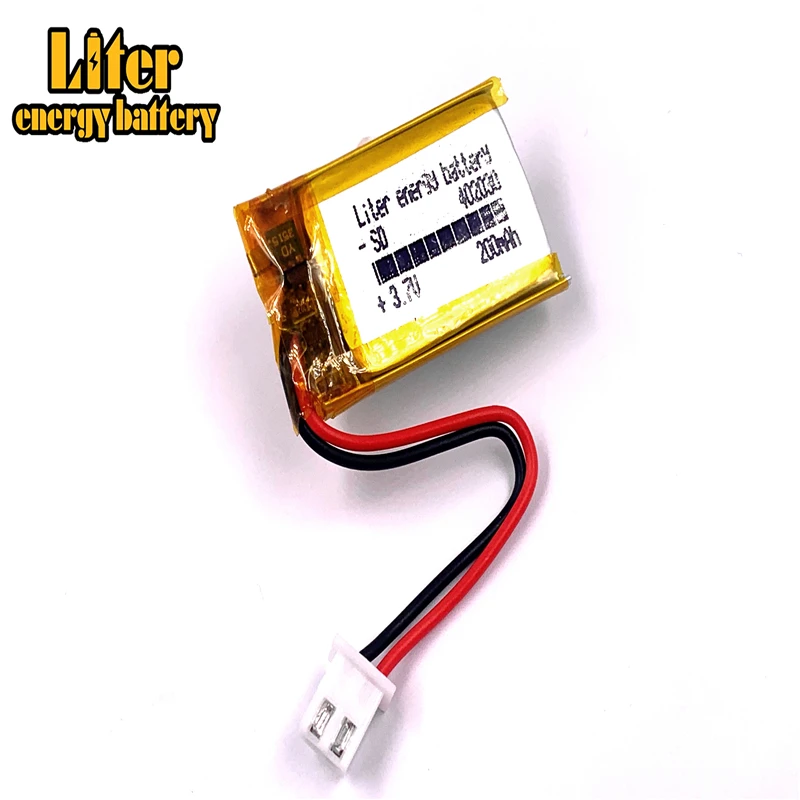 XH2.54 200mAh 402030 3.7V lithium polymer battery headset Bluetooth Keyboard recorder controller