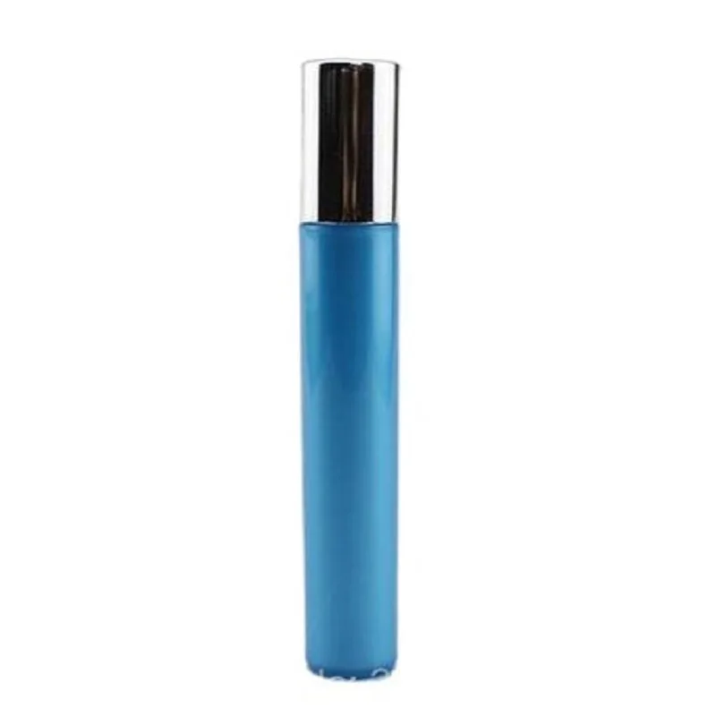 

15ML Blue Plastic Roll on Bottle Glass Bead Stainless Steel Roller Cosmetics Sample Packaging Eye Cream Roller Bottles 30Pieces