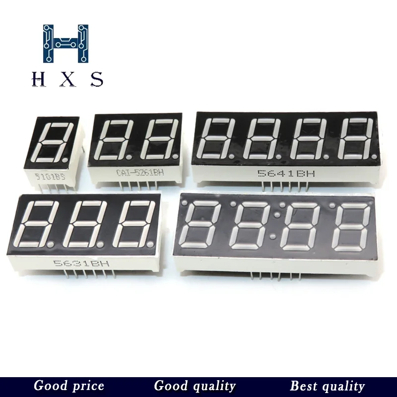 5PCS 0.56inch LED display 7 Segment 1Bit/2 Bit/3 Bit/4 Bit Digit Tube Blue Common Cathode / Anode Digital 0.56 inch led 7segment