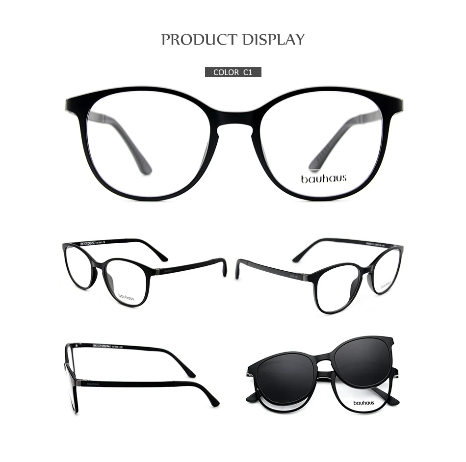 RS008 Ultraleichte Sonnenbrille Für Unisex Frauen Brillen Rahmen Mit Polarisierten Magnet Clip Auf Sonnenbrille Weibliche Uv400 Oculos De – Detail 8