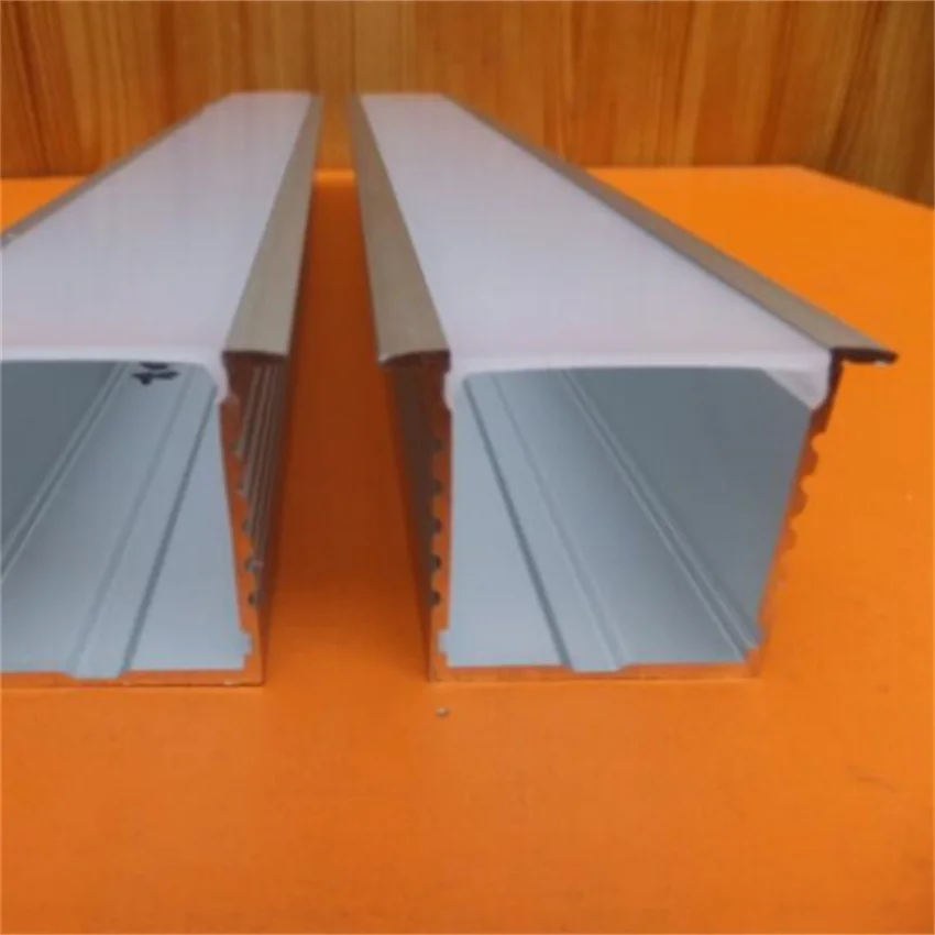 1M/PCS 30mm inner wide aluminum led channel with the wing for recessed installation aluminum profiles