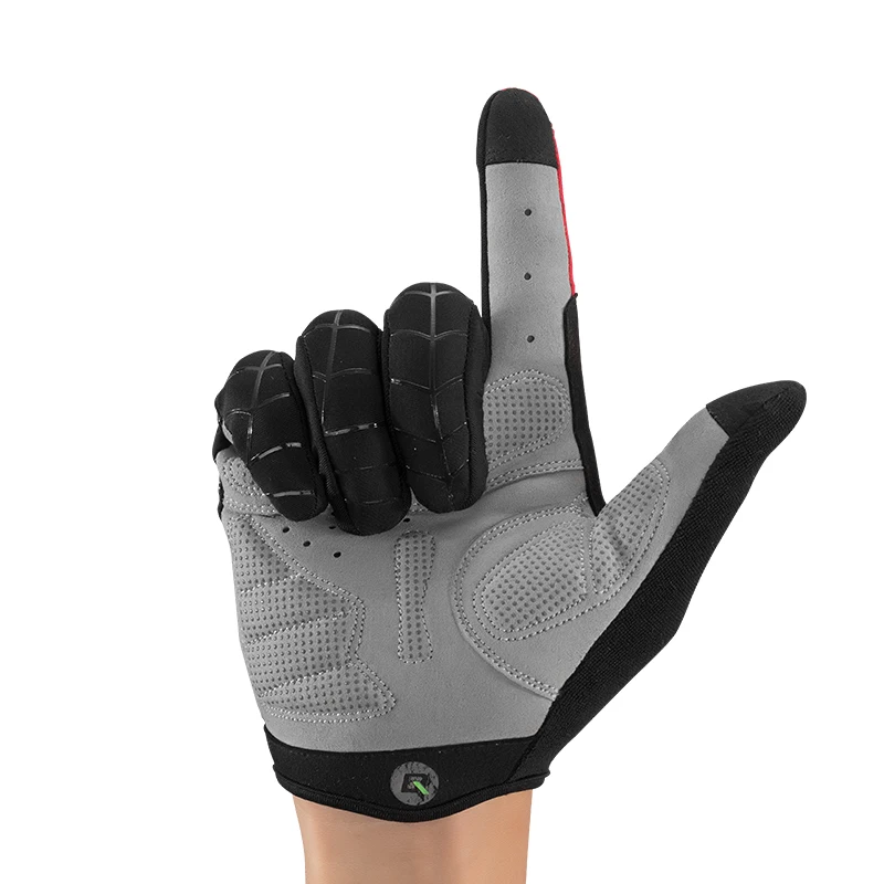 ROCKBROS Bicycle Gloves Breathable Comfortable Touch Screen SBR Plam Shockproof Full Finger Road Bike Gloves Cycling Equipment