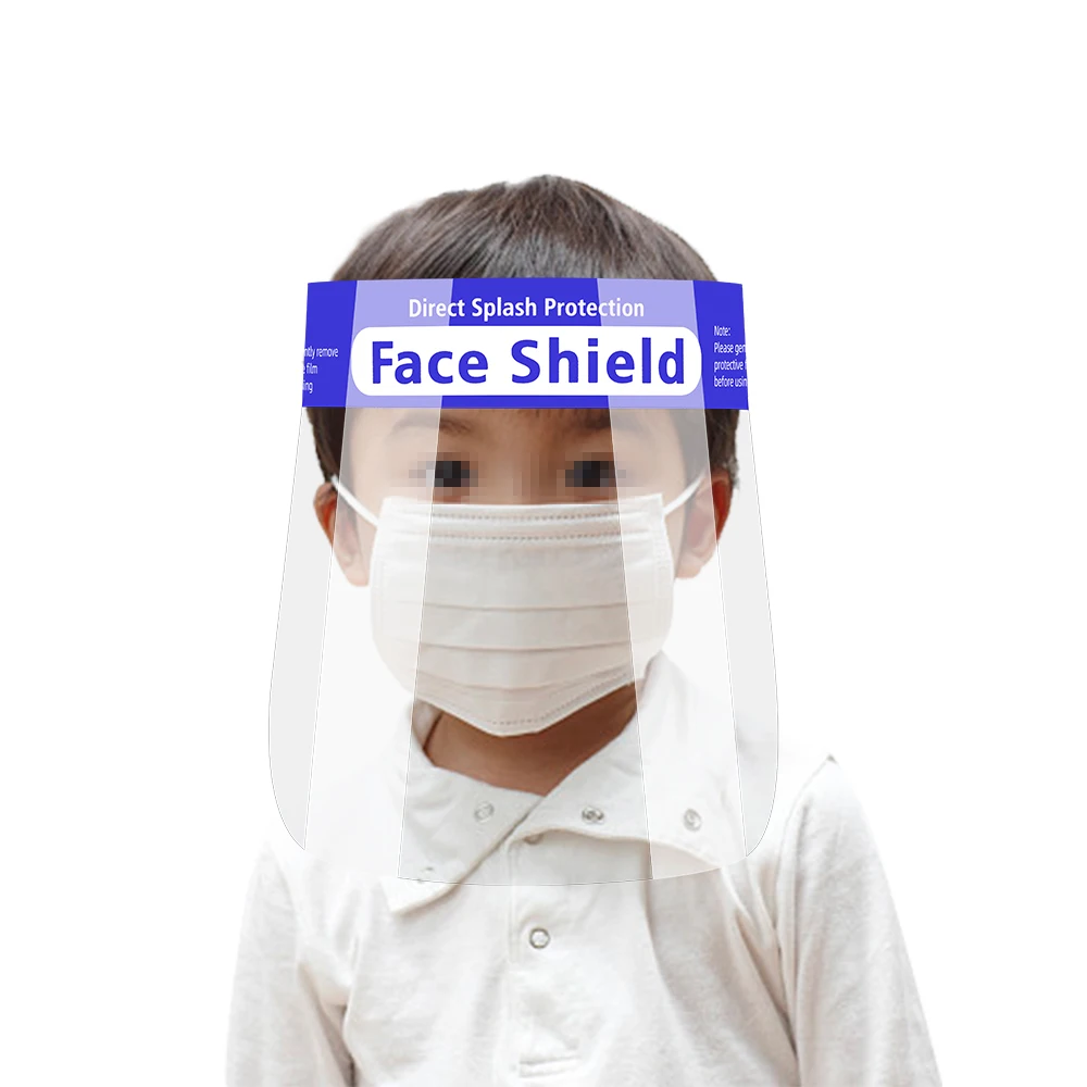 1pcs Kids Adult Face Shield Protective Face Screen Double-Sided Fog proof Prevent Toxic Liquid Splashing From Droplets Mask