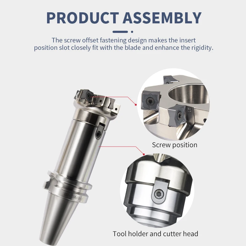 HSB-MFSN88050R-4T-M 82.8 utensili per la fresatura di macchine utensili CNC MFSN fresa e inserto di fresatura SUMU