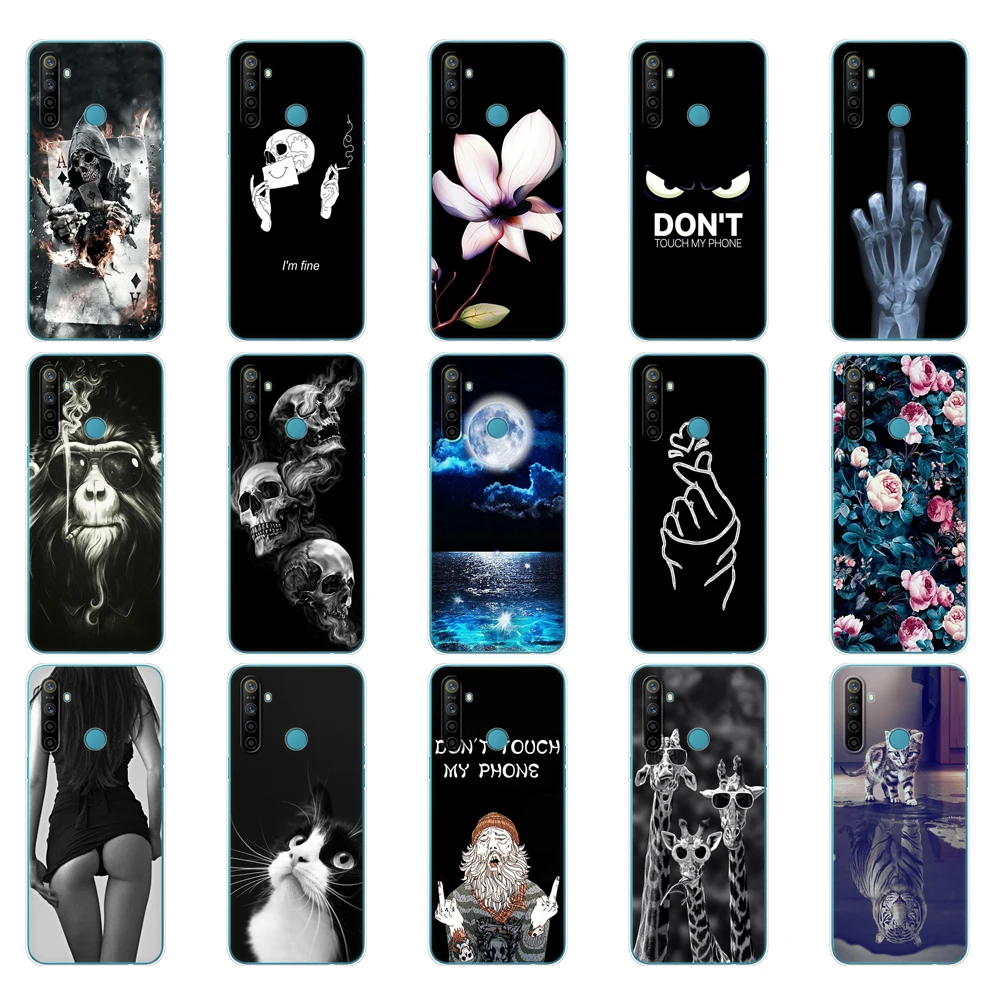 For Realme 5i Case 6.5 inch Painted Soft TPU Silicon Back Cover For OPPO Realme5i Phone Case Bumper Coque Capa Protective Shell