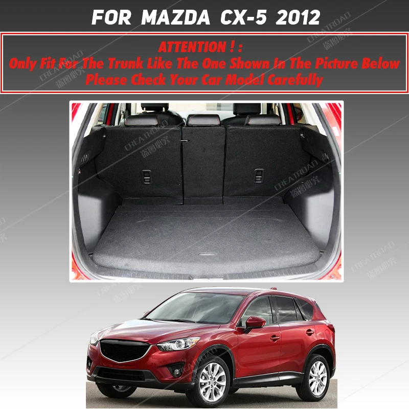 Car trunk mat for MAZDA CX5 CX-5 SUV 2012 cargo liner carpet interior accessories cover