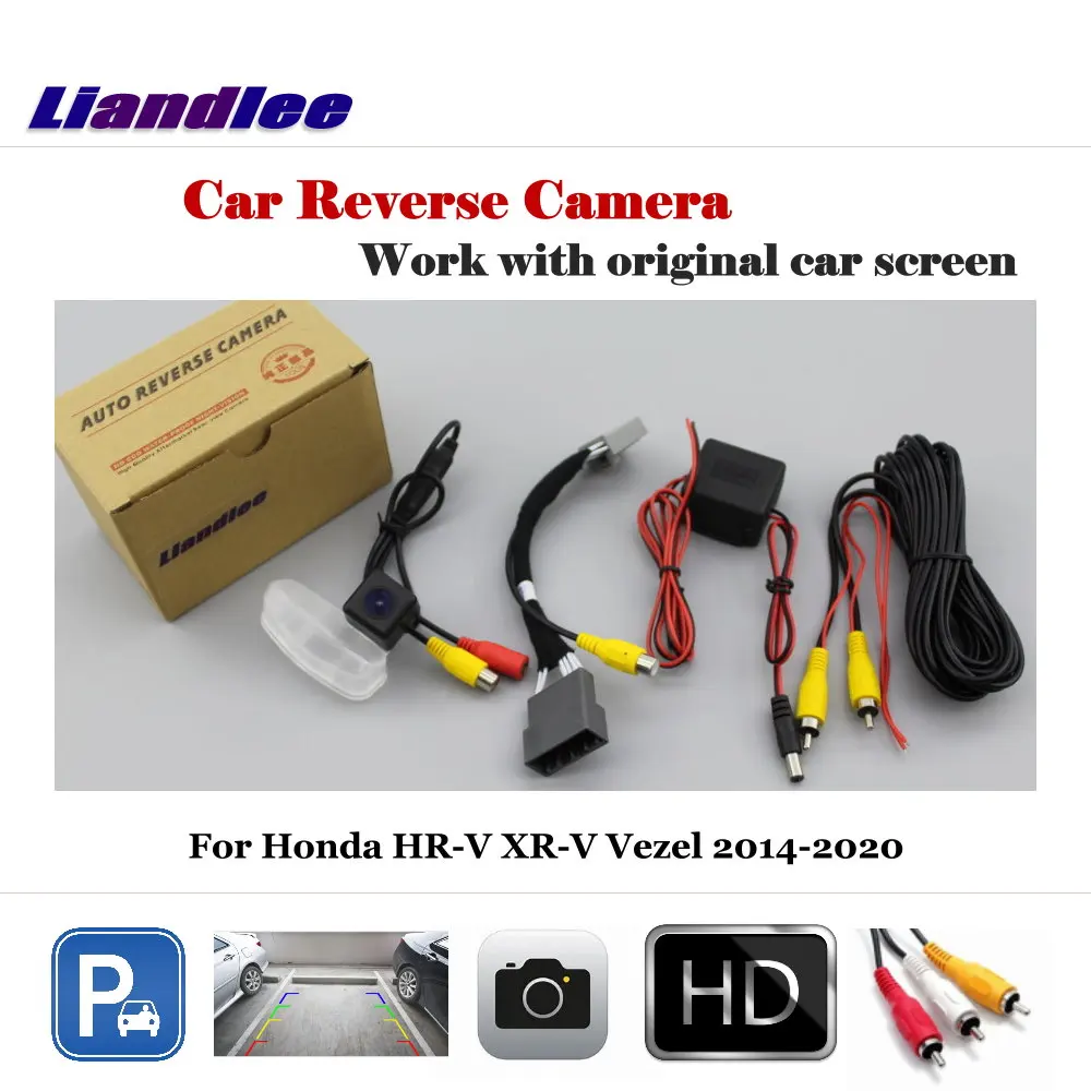 For Honda HR-V XR-V Vezel (RU) 2016-2024 Original Display Reverse Image Car Rear View Camera Accessories Kit AUTO HD CCD CAM