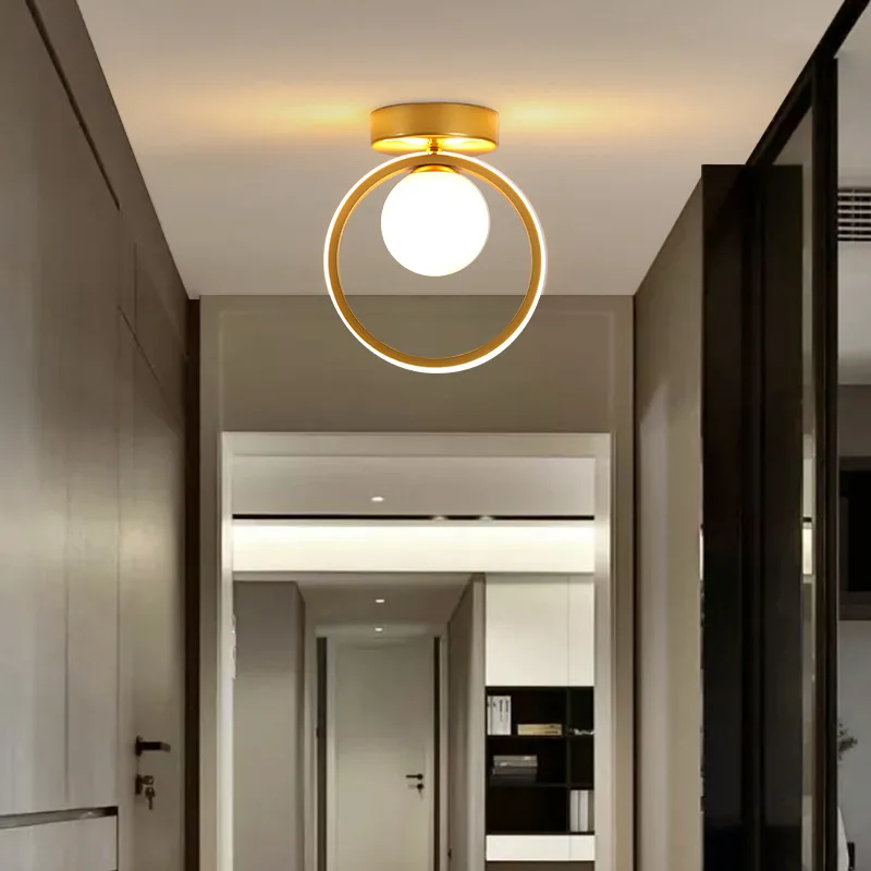 Modern Round Aisle Light Led Corridor Entrance Light Simple Modern Cloakroom Ceiling Light Creative Nordic Balcony Light