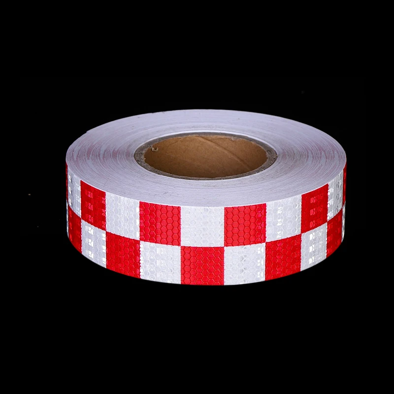 Roadstar High Visibility Reflective Sticker Check Printed Warning Tape for Road Safety Car Truck PVC RS-6490