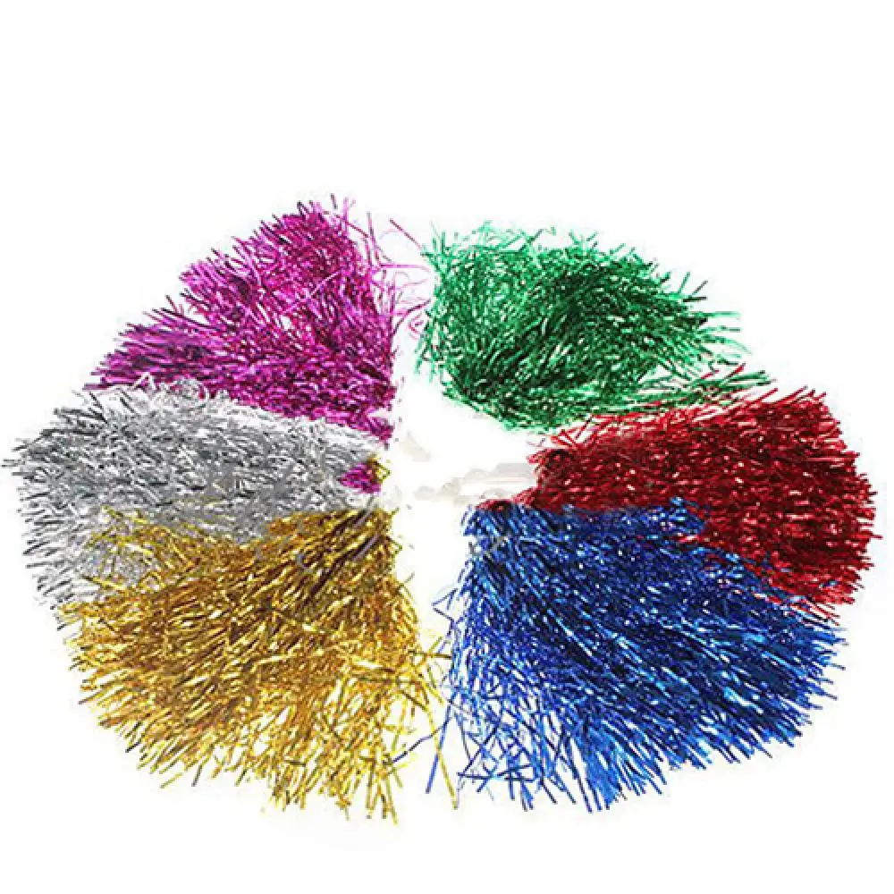 60% Hot Sale 1 Pcs Metallic Streamer Pompoms Cheerleading Cheering Pom Pom Ball Cheering Dance Decorator Club Sport Supply