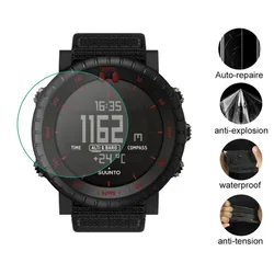 3pcs TPU Soft Clear Protective Film Guard For Suunto Core Watch GPS Sport All Black Smartwatch Screen Protector Cover (Not Glass