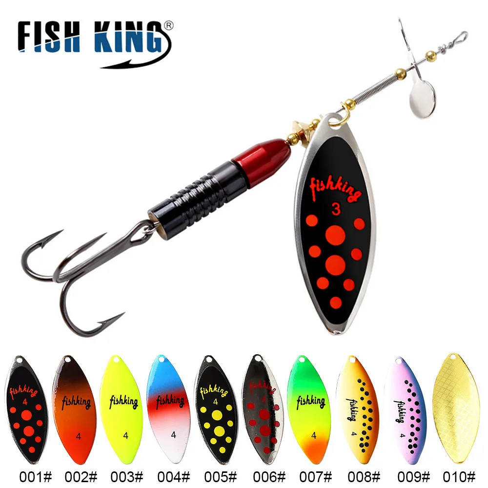 FISH KING 20G Metal Spoon Spinner Fishing Lure Spoonbait Crankbaits Fishing Wobblers for Pike Crochet Kit Artificial Bait