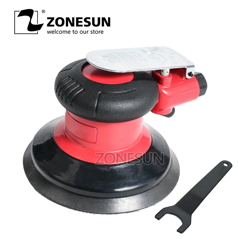 ZONESUN YT-7335 Mini air Sander Grinder Woodworking For Polishing Wood Metal Rust Wall Renovation Car Polisher Sanding Buffing