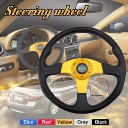 RASTP-Universal 14 inch PU Auto Racing Steering wheels Drifting Sport Steering Wheel RS-STW017-TP