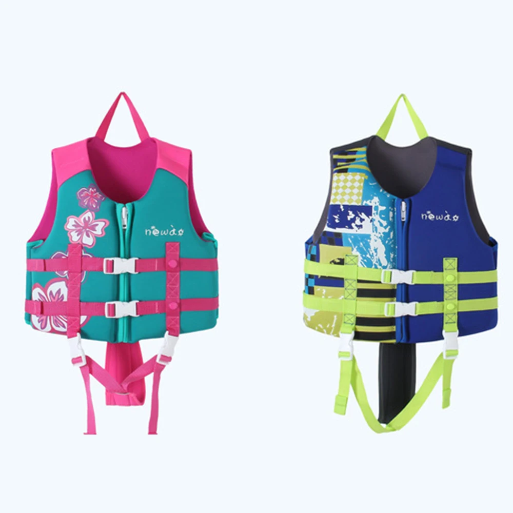 Neoprene Swim Vest for Kids, Life Jacket for Boys and Girls, Flotation Device, Swimwear Training Aid, Safety Bathing Suit