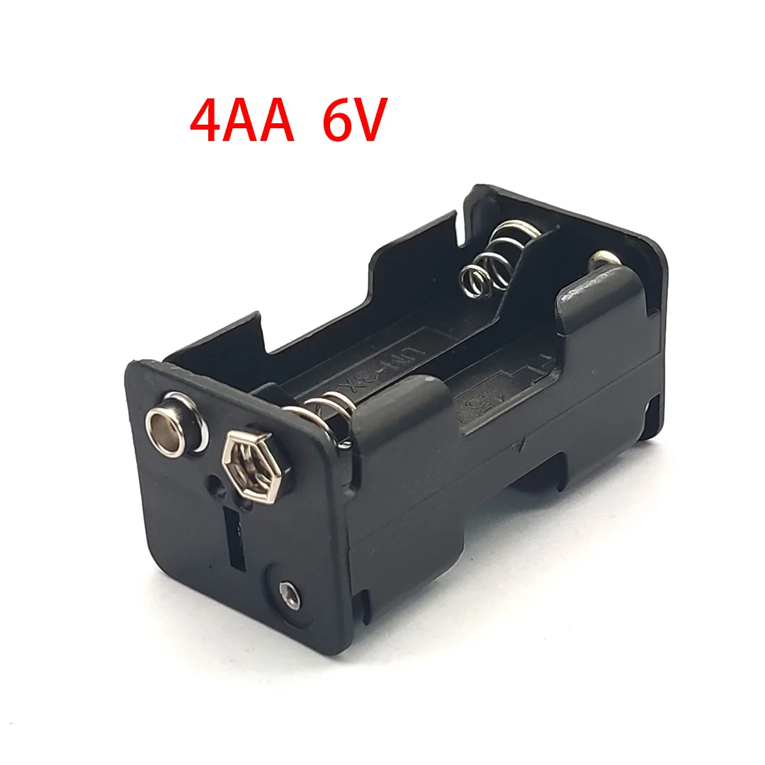 4AA 6V Hộp Bảo Quản Hở Lưng Pin Sạc Dự Phòng Kiêm Ốp Lưng Với 9V Nam Nữ Khóa