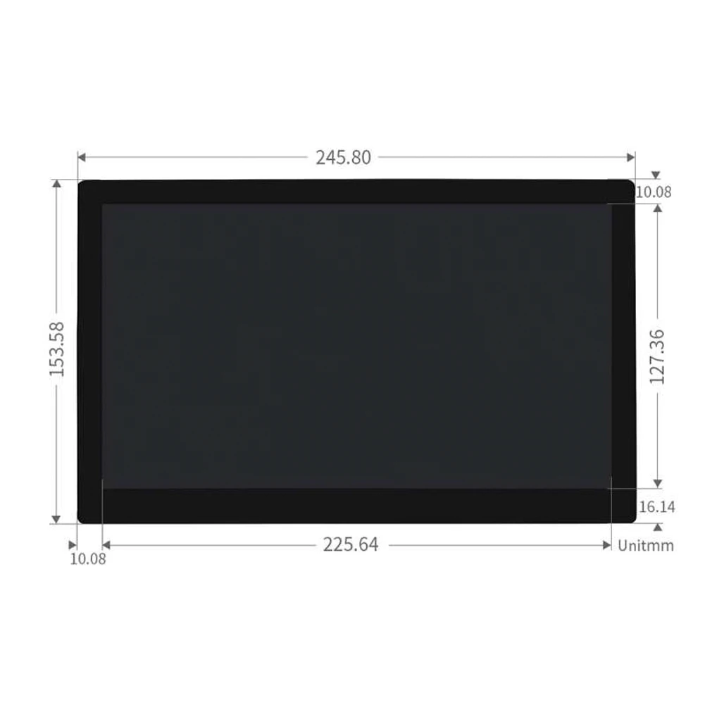 Waveshare 10.1 pollici QLED Quantum Dot Display Touch capacitivo 1280 × 720 supporto Jetson Nano Windows 10/8/8/7 Console di gioco RPI