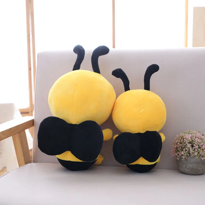 20\25\30\45CM Cute Little Bee Doll Stuffed Soft Insect Doll Plush Toy Gifts Classic Toy For Girls