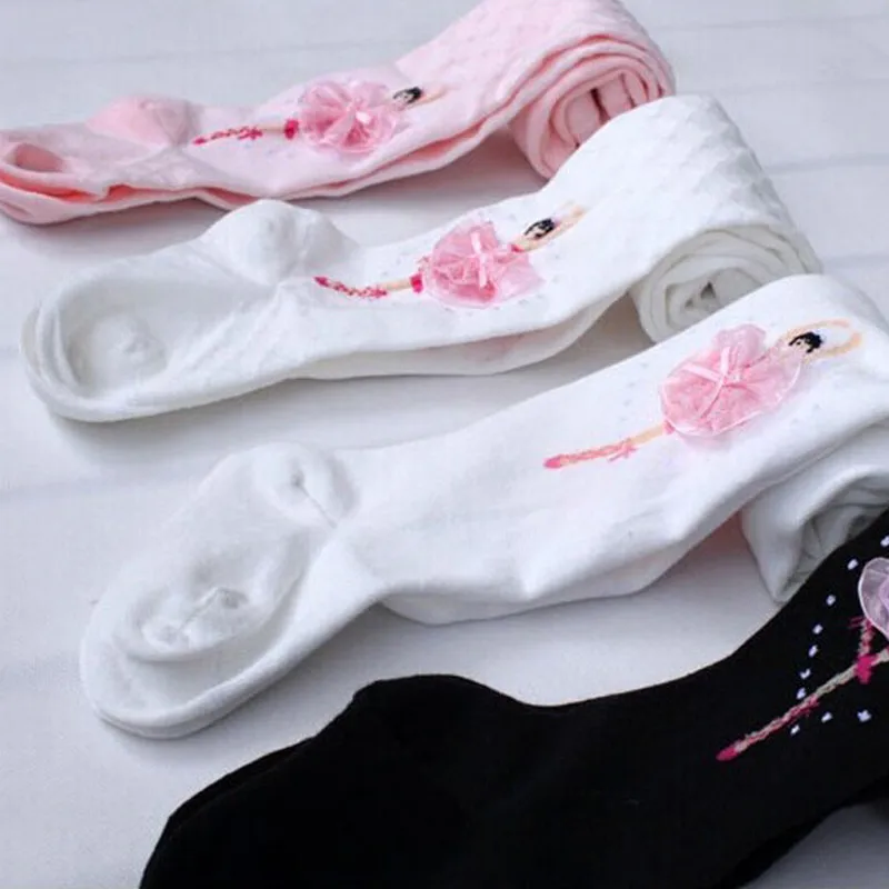 Children's Spring Cotton Tights Pantyhose Baby Ballet Girls Stockings Kids Exercise Warm Dancing Tights Princess Clothing