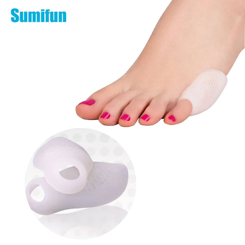 6pcs Bunion Protector Corrector Silicone Gel Little Toe Straightener Orthopedic Thumb Valgus Pain Relief Foot Health Care D2228