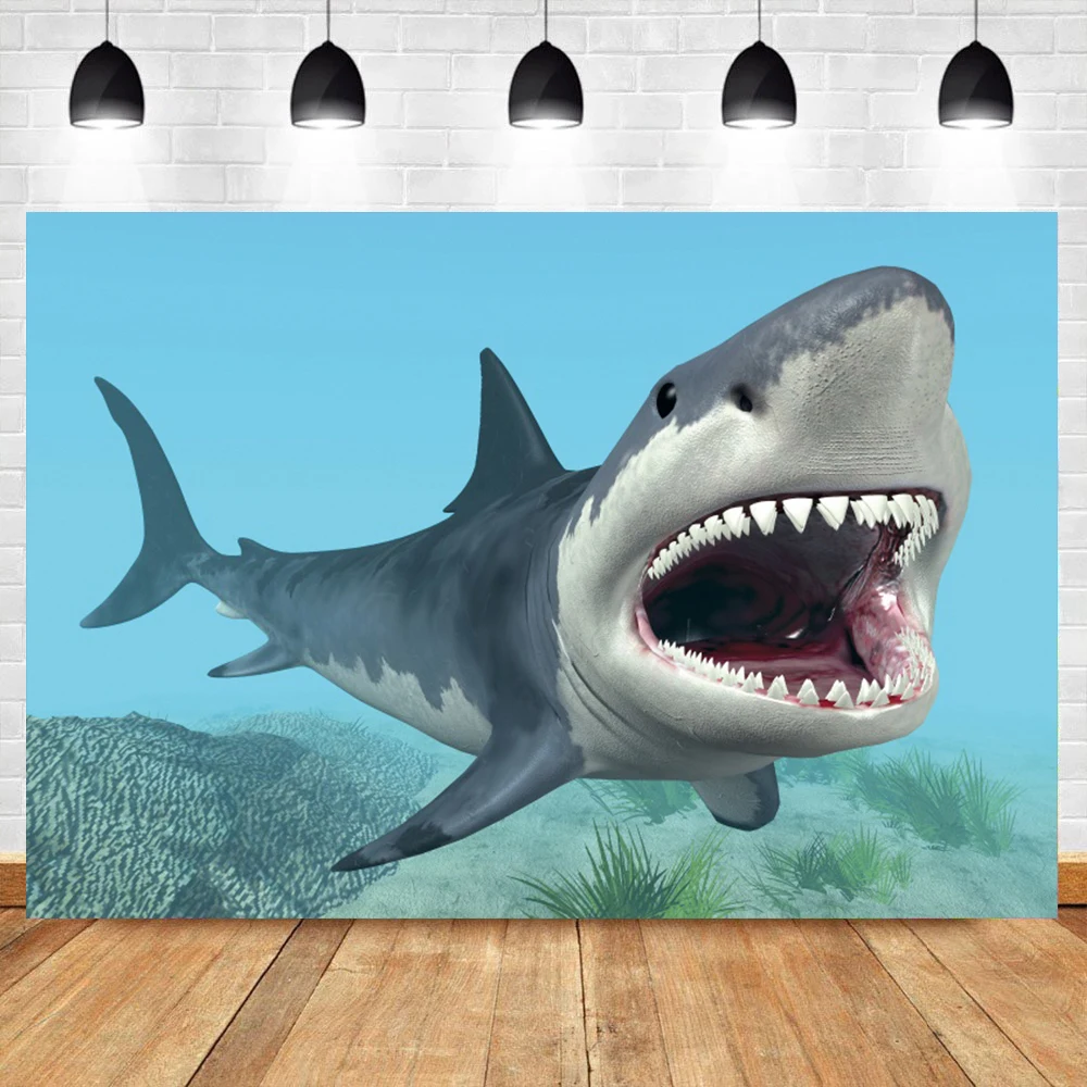 Laeacco Đại Dương Dưới Nước Phong Cảnh Cá Heo Vật Có Hoa Bé Đảng Nhiếp Ảnh Backdrop Tùy Chỉnh Chụp Ảnh Nền Studio Chụp Ảnh