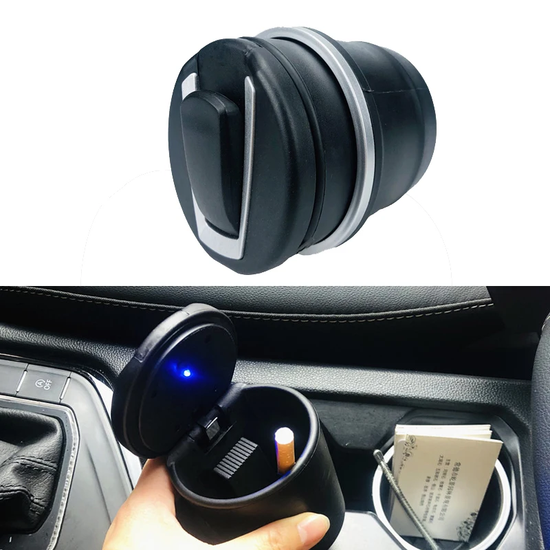 

Car Ashtray Blue LED Light For Nissan Teana XTrail Qashqai J10 J11 Livina Tiida Sunny March Murano Geniss Juke Car Accessories