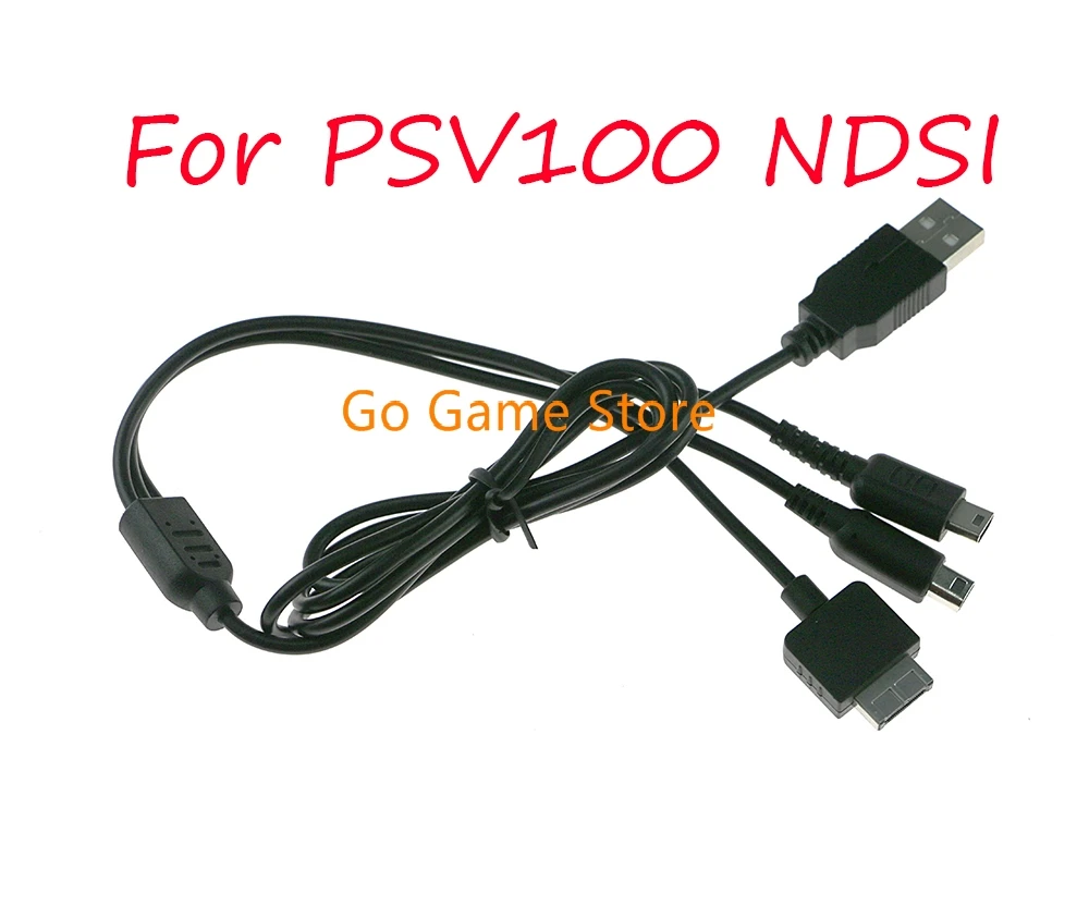 10pcs for Nintendo NDSL / NDS NDSI XL 3DS / psv1000  3 in1 USB Charger Charging Cable Cords