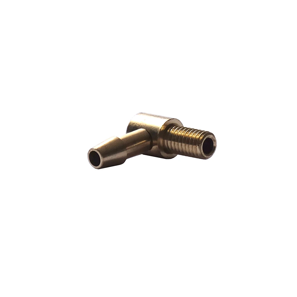 5PCS M5 Copper Water Nozzle 90 Degree L Type 5mm Oil Fuel Inlet Nozzles for DIY RC Gasoline Jet Boats Connecting Parts