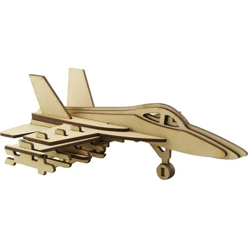 

3D Exhibition Wood F-18 Super Hornet Jet Scale Model 47 Piece