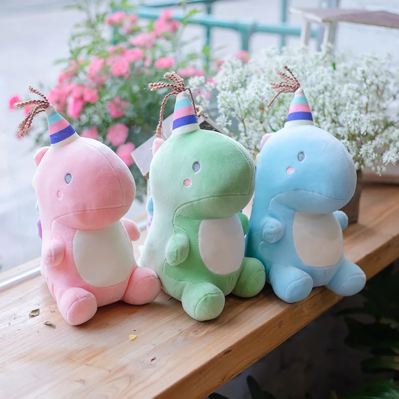 

New 25CM Dinosaur Plush Toys Kawaii Stuffed Soft Animal Doll for Children Baby Kids Boy Girl Cartoon Toy Classic Gift