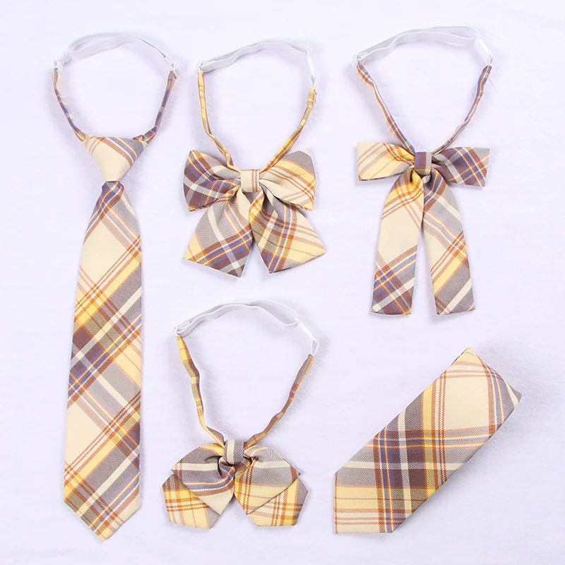 Fashion Sailor Shirt Bow Japanese/korean School Uniform Girls Accessories Plaid Bow Tie Knot Design Bowknot Necktie Adjustable