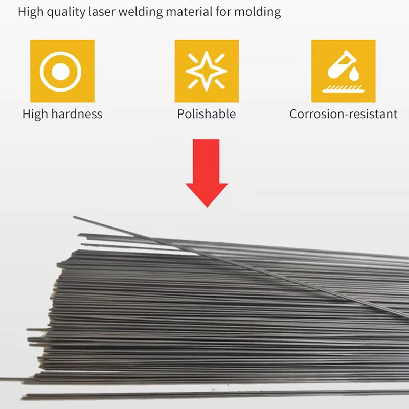 200PCS/Tube GM Laser Welding Wire 1.2083 Material Mold Laser Welding Filler Pack of 100 Meters