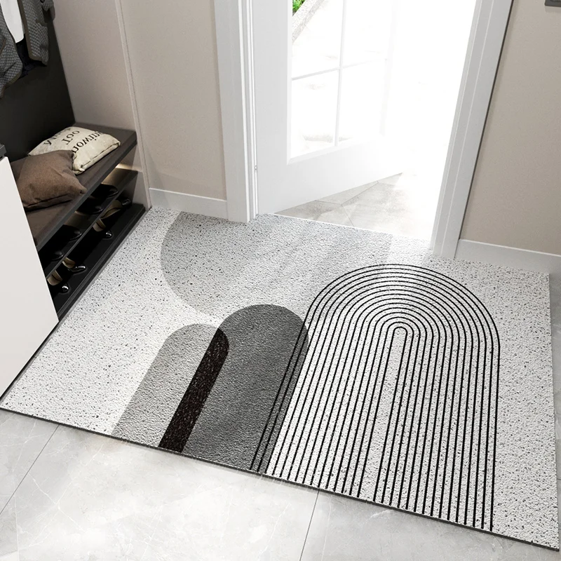 Entrance Home Door Mat Kitchen Bedroom Living Room Carpet PVC Non-slip Bath Mat Can Be Customized Modern Indoor Hallway Doormat