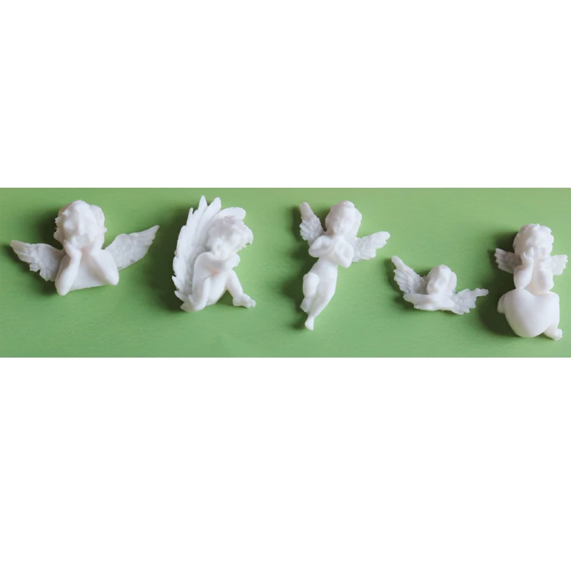 Angel Baby Silicone Mold Cake Decorating Tools Fondant Chocolate Ice Clay Fondant Sugar Candy Sugarcraft UV Epoxy Mould C388
