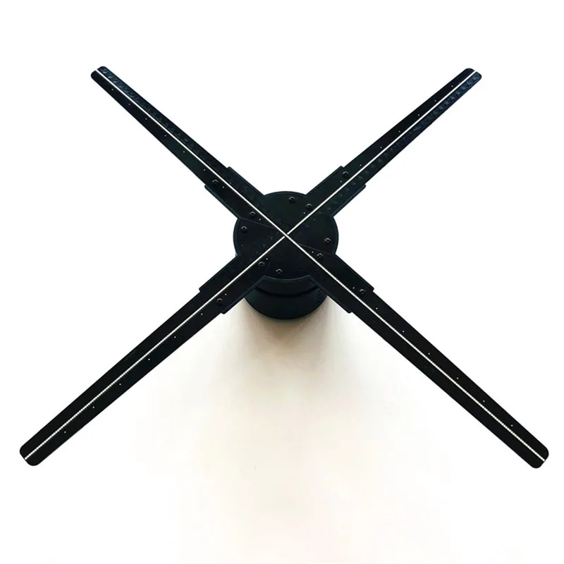 Best diameter 60CM Four blades High image 3d hologram led fan display wifi app pc control