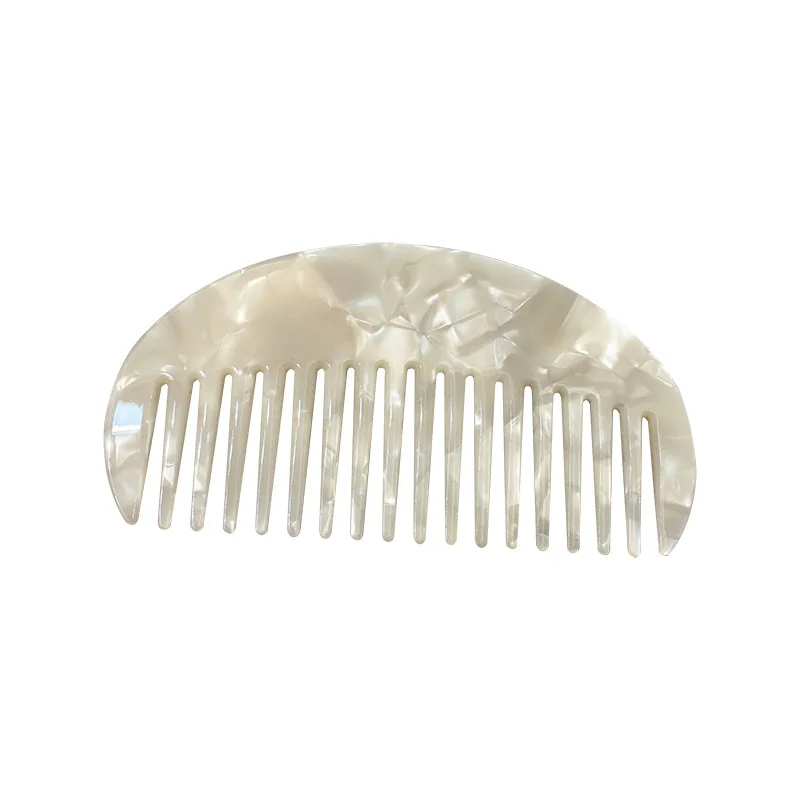 Hot Sale Anti Static Wide Tooth Acetate Hair Comb Portable Marble Tortoise Shell Hairdressing Comb Hair Tools For Women Girl