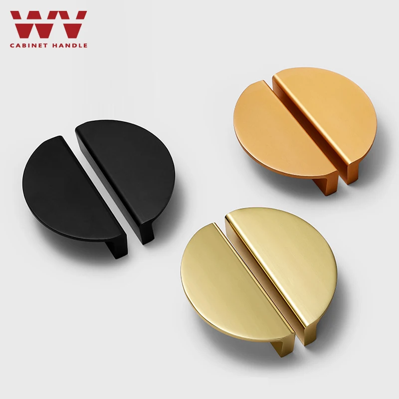 WV kitchen Cabinet Storage Cabinet Handles Black Gold Kitchen Cupboard Closet Pulls Drawer Knob Door Furniture Handle Hardware