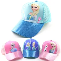 Disney Frozen 2 Elsa Anna Kids Hat Baby Girl Caps Baby Princess Cartoon Cute Baseball Cap Fashion Summer Sun Protection Hat