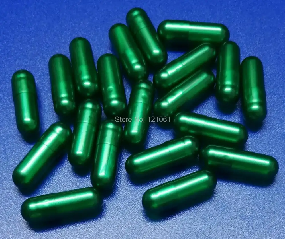 00# 5,000pc Vacant Pearl Capsules!Pearl Green colored hard gelatin empty capsules(joined or seperated capsules size 00)