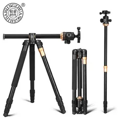 QZSD Q999H Aluminium Alloy Camera Tripod  Video Monopod Professional Extendable Tripod with Quick Release Plate and Ball Head