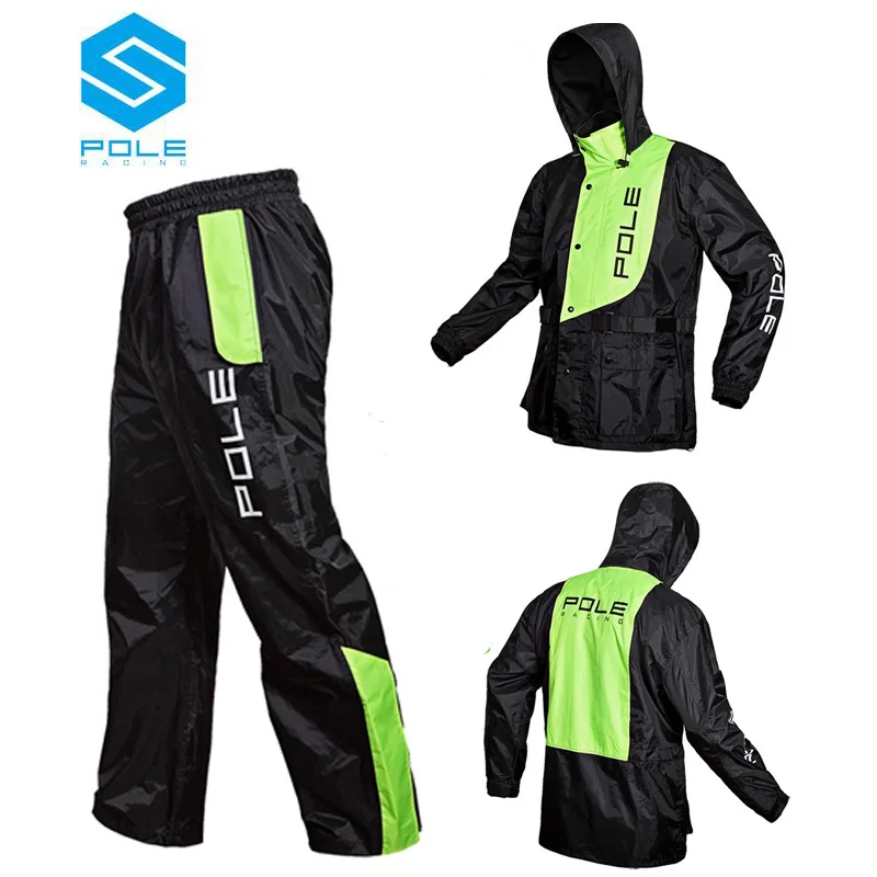 POLE high waterproof breathable electric Motorcycle Raincoat Suit motocross rainproof motobike Slicker Scooter rainwear