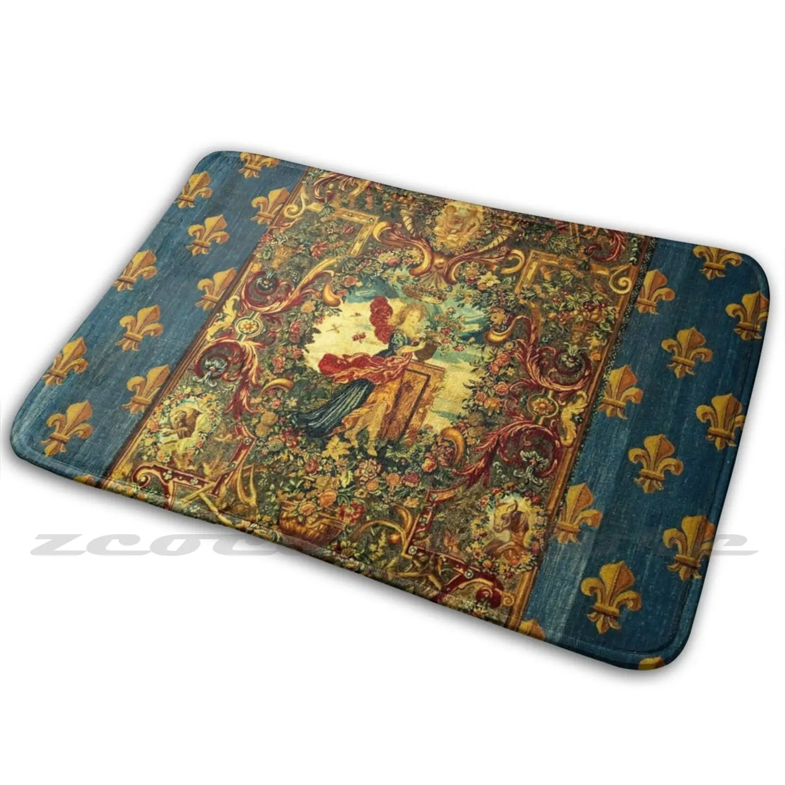 Seasons And , Spring And Flora , Louis Xiv French Royal Embroidery Tapestry Soft Non-Slip Mat Rug Carpet Cushion Versailles