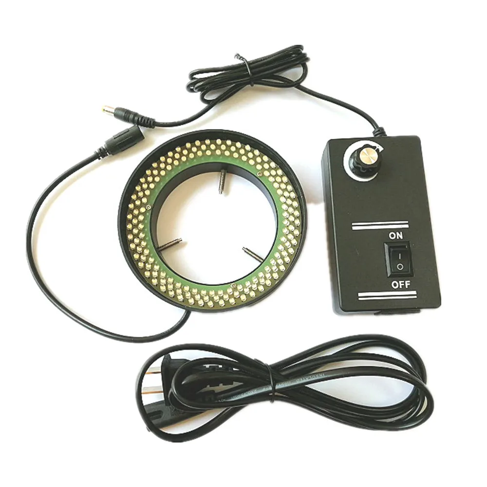 

156 Adjustable LED Ring Light Source for Stereo Microscope Video Industrial Inspection Internal Diameter 81mm