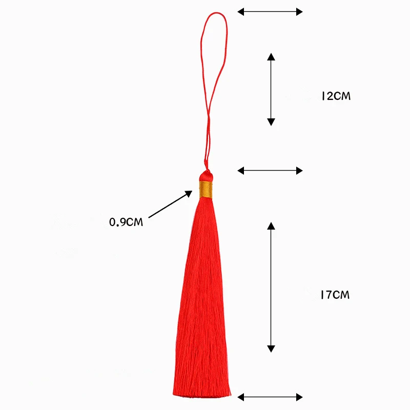 4 sztuk długi na jedwabnym sznurku wiszące liny rzemiosło frędzel DIY dekoracja ubrań akcesoria torba na klucze samochodowe biżuteria z wiszącą
