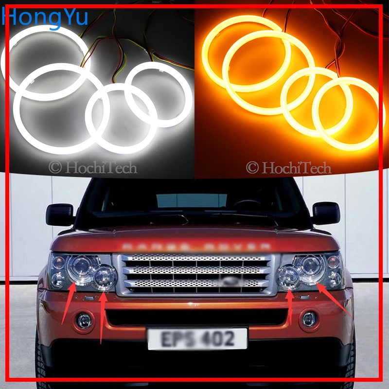 

Cotton LED Angel Eye Switchback Light Ring lamp DRL White for Land Rover Range Rover L322 Vogue 2003-2009 XENON HEADLIGHT