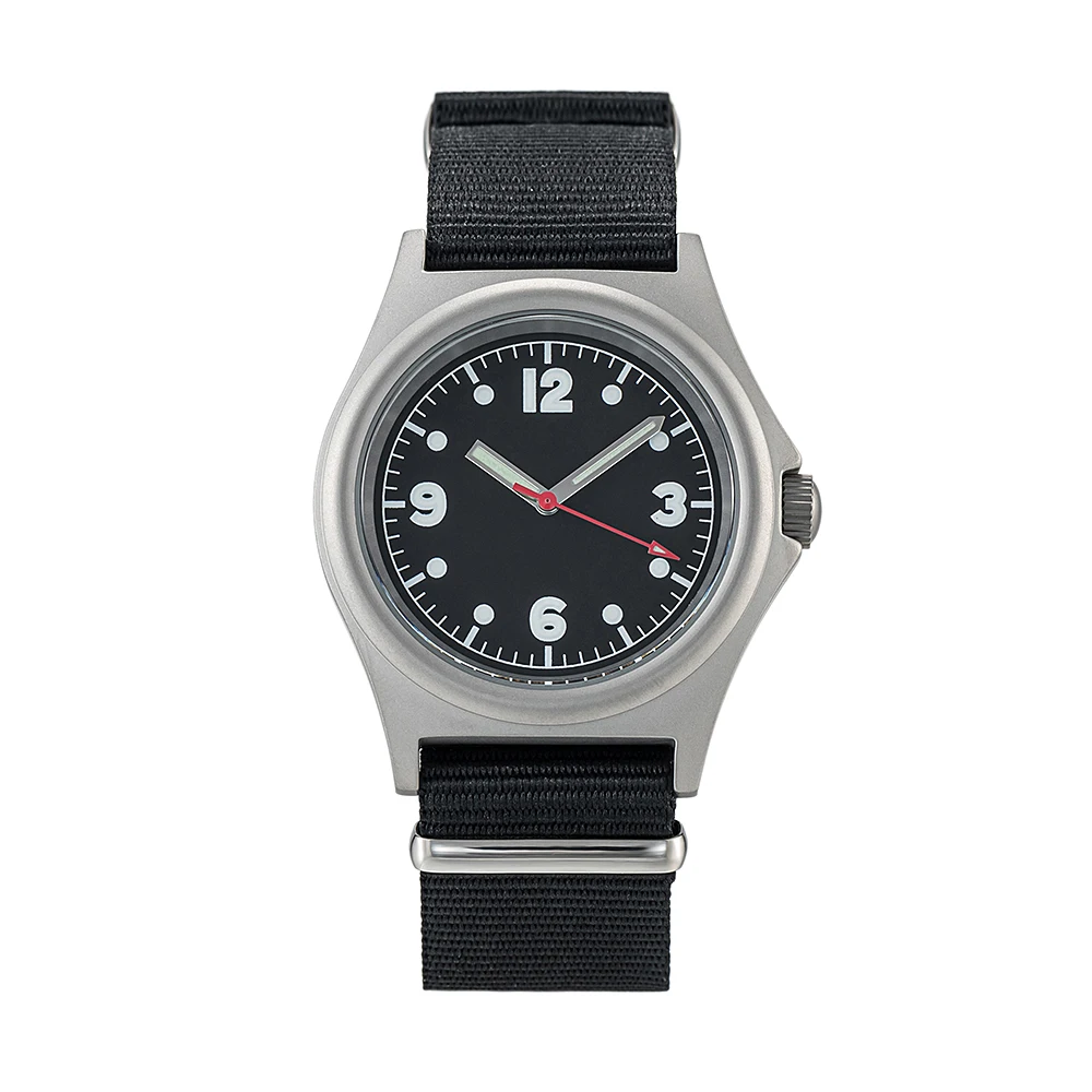 Imagem -02 - Relógio de Quartzo Super Luminoso Masculino Pulso ao ar Livre Esportivo Militar Canadense de Fábrica do Aviador Militar do Exército Branco Matt Finish sp 38 mm