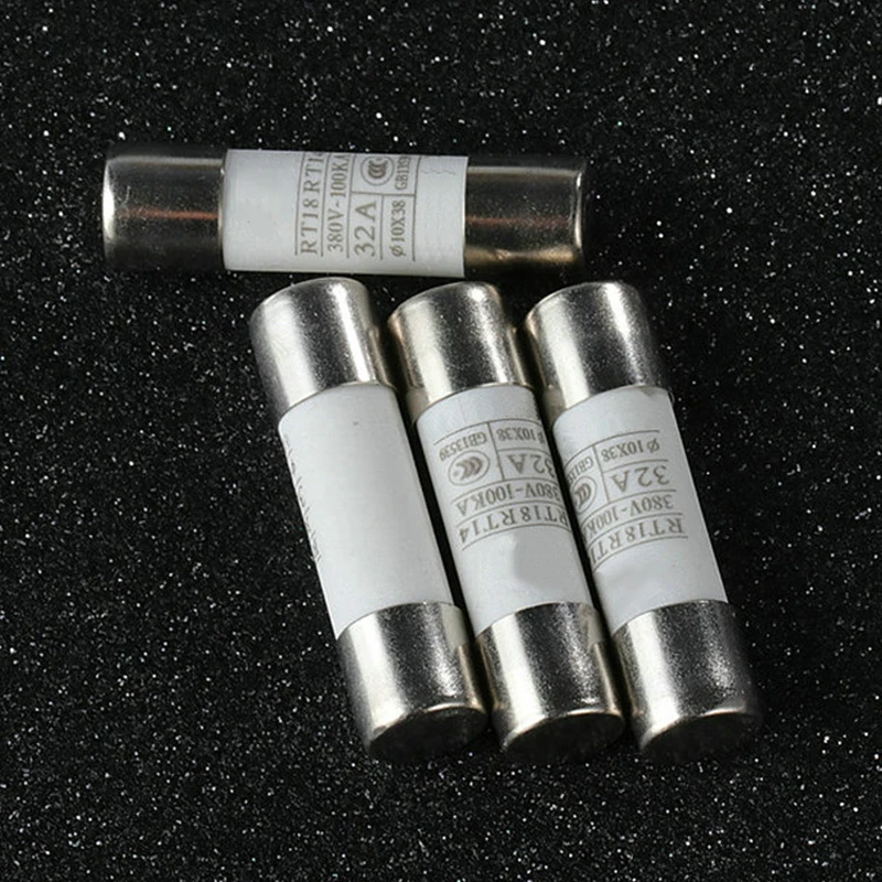 10pcs/lot 14*51mm Fast Blow Tube Fuses 220V 380V 0.5A 1A 2A 3A 4A 5A 6A 6.3A 8A 10A 15A 20A 25A 30A AMP Fuse Ceramic Fusible