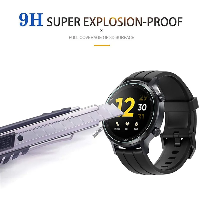 Película de vidro temperado para redmi, película protetora completa transparente para relógio inteligente redmi realme s, acessórios de película protetora para smartwatch